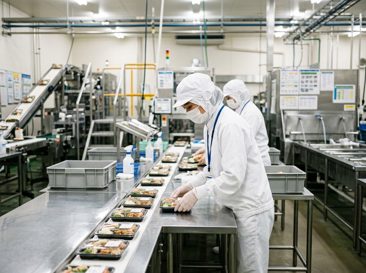 Job pengolahan makanan di Jepang
