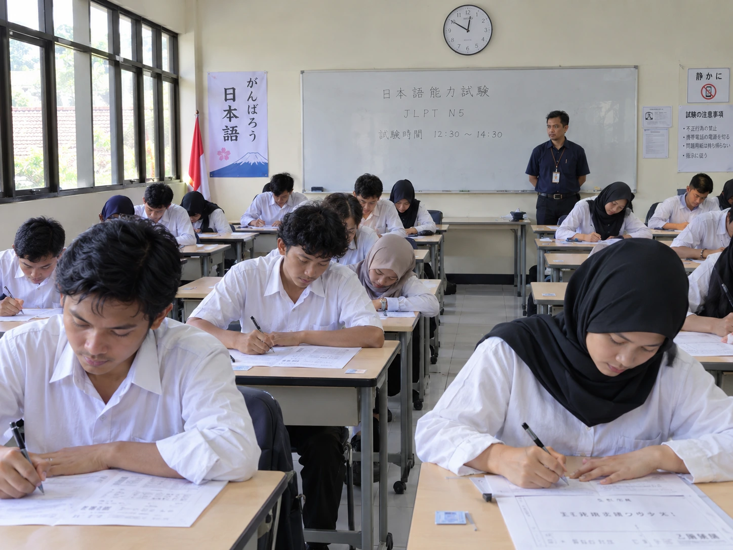 Ujian kemampuan bahasa Jepang peserta